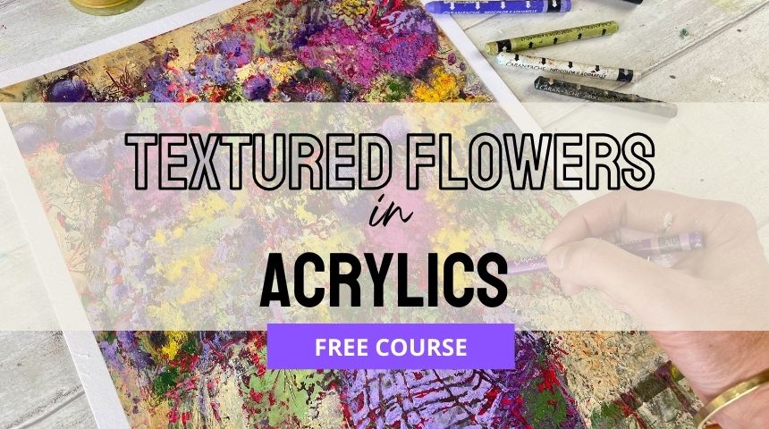 FREE! ABSTRACT FLOWERS IN ACRYLICS