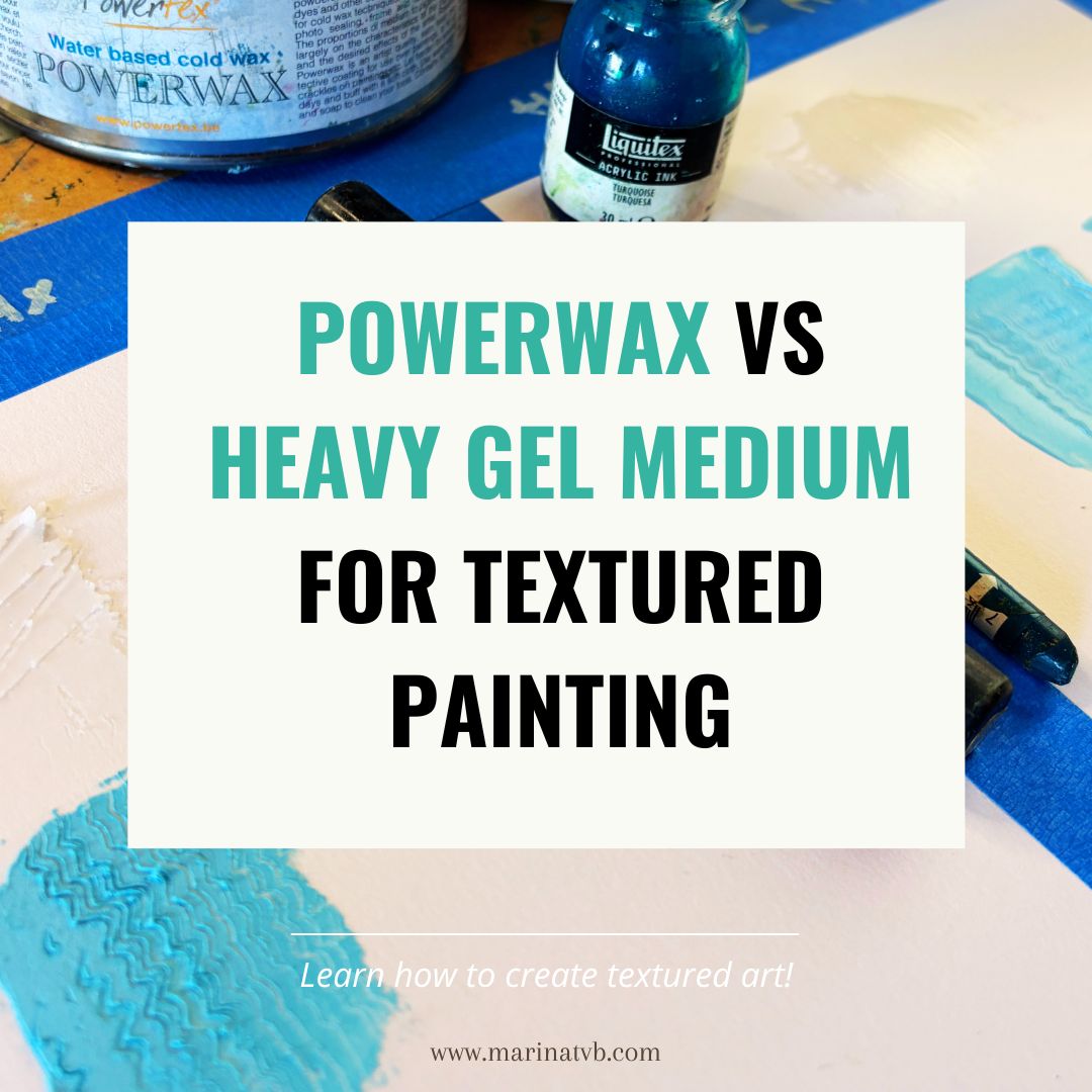 Powerwax vs Heavy Gel Medium: Can it replace it for Textured Painting?